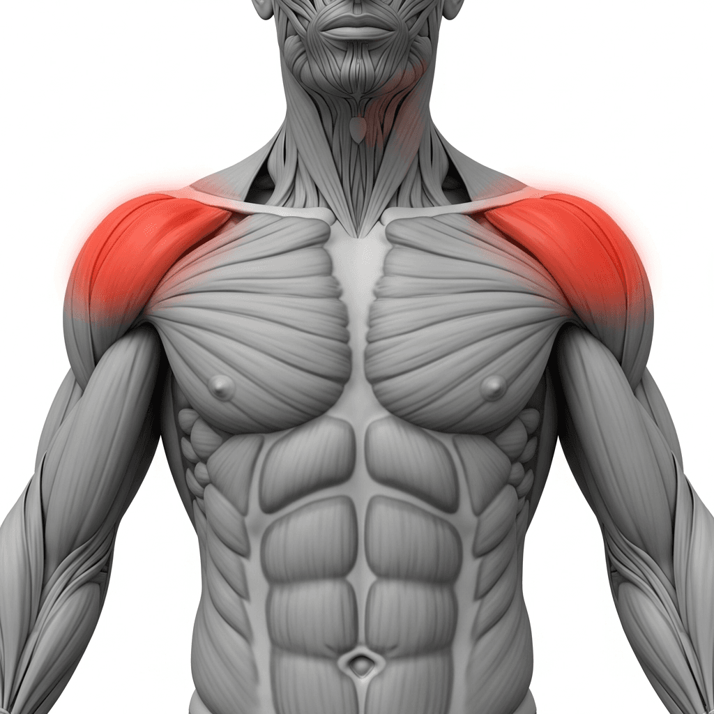 Främre axel muscle anatomy