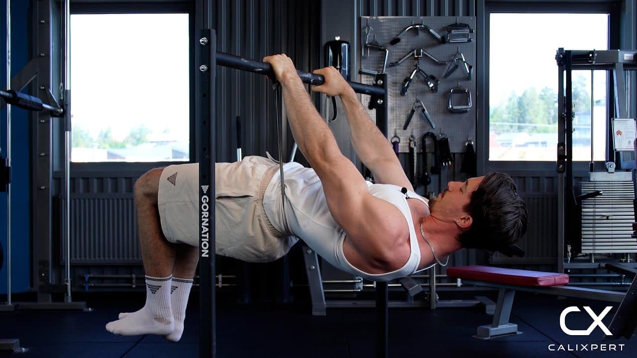 Assisterad Halflay Front Lever
